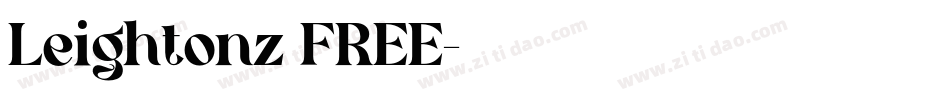 Leightonz FREE字体转换